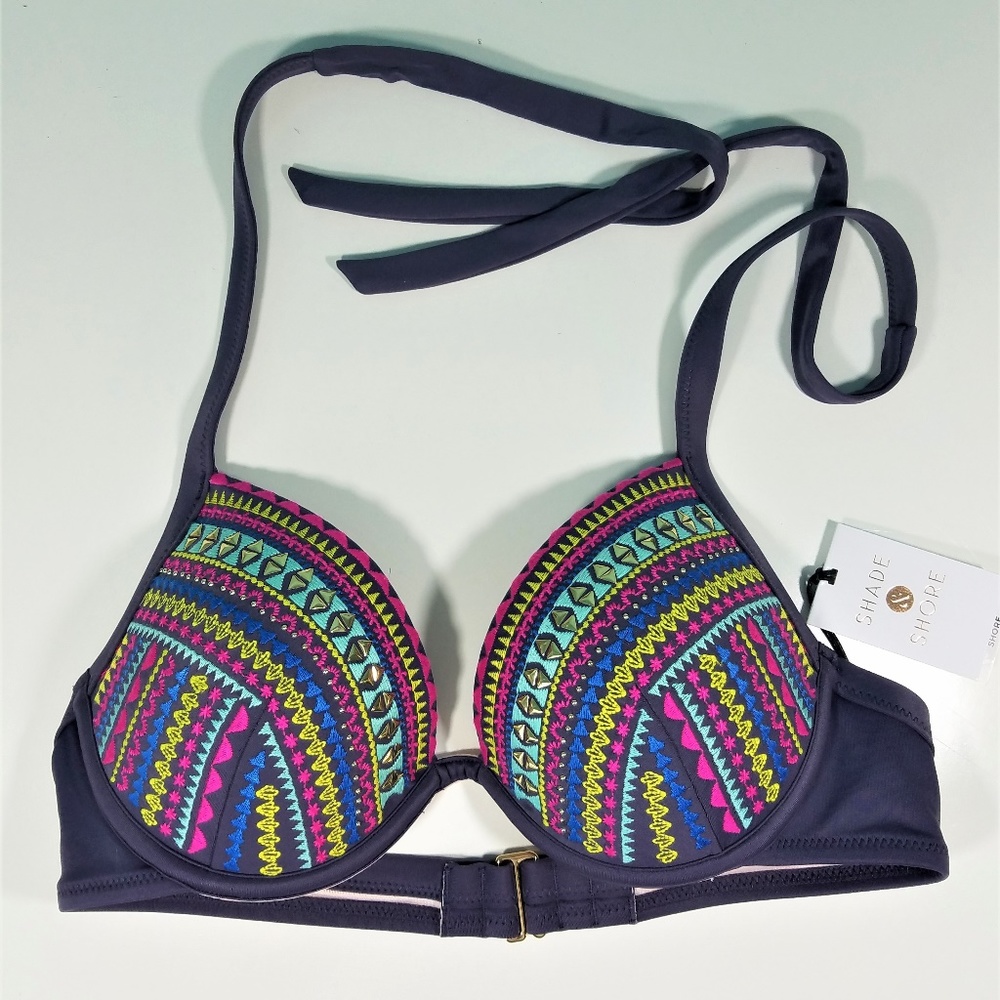 *NEW*  Shade & Shore Purple Bikini Top M951 *NEW*